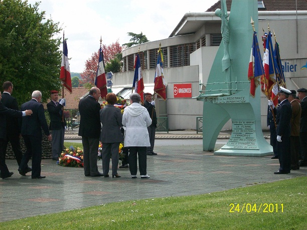 ceremonie du 24 avril journ�e des deportes orthez